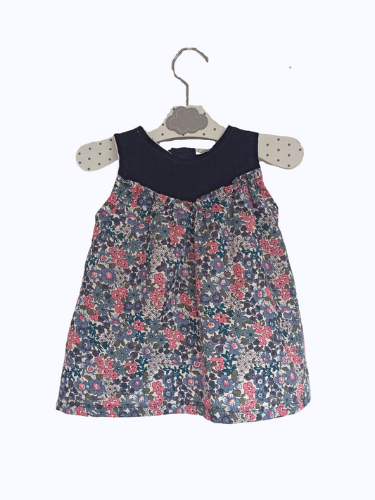 robe jeans fleurs bébé