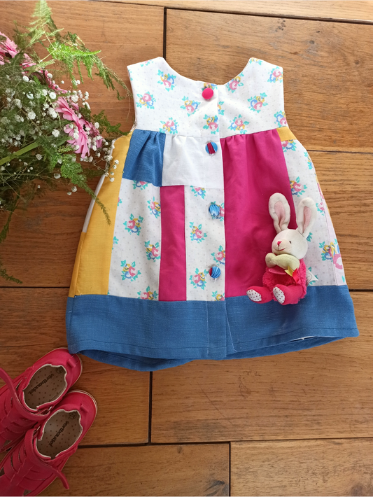 Robe patchwork fille