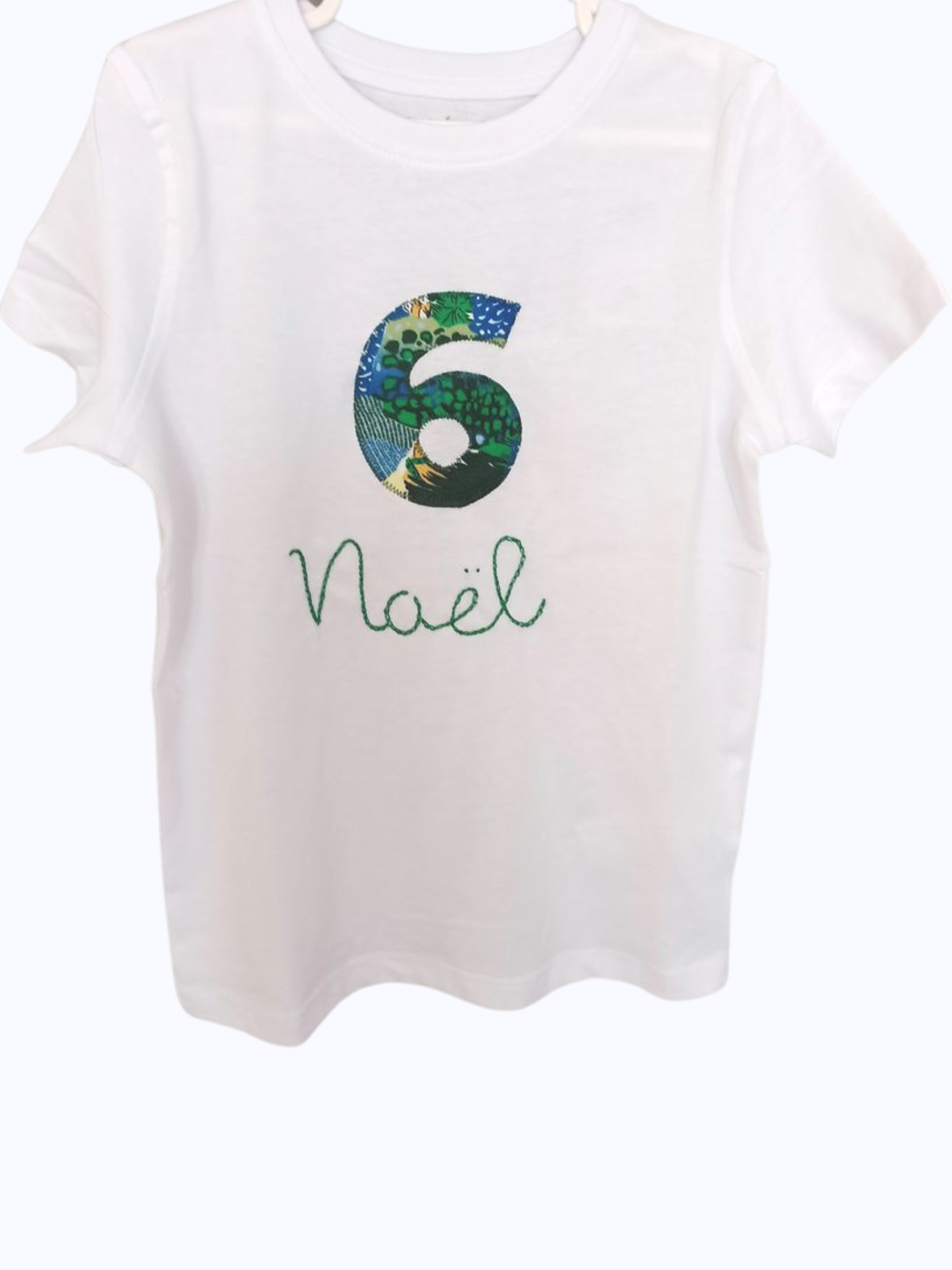 tee shirt anniversaire 6 ans personnalisé