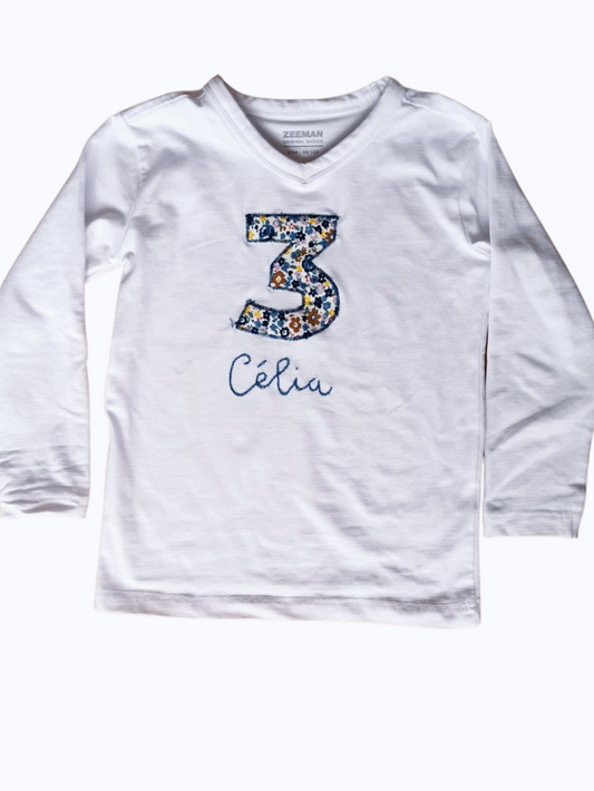 tee shirt anniversaire 3 ans