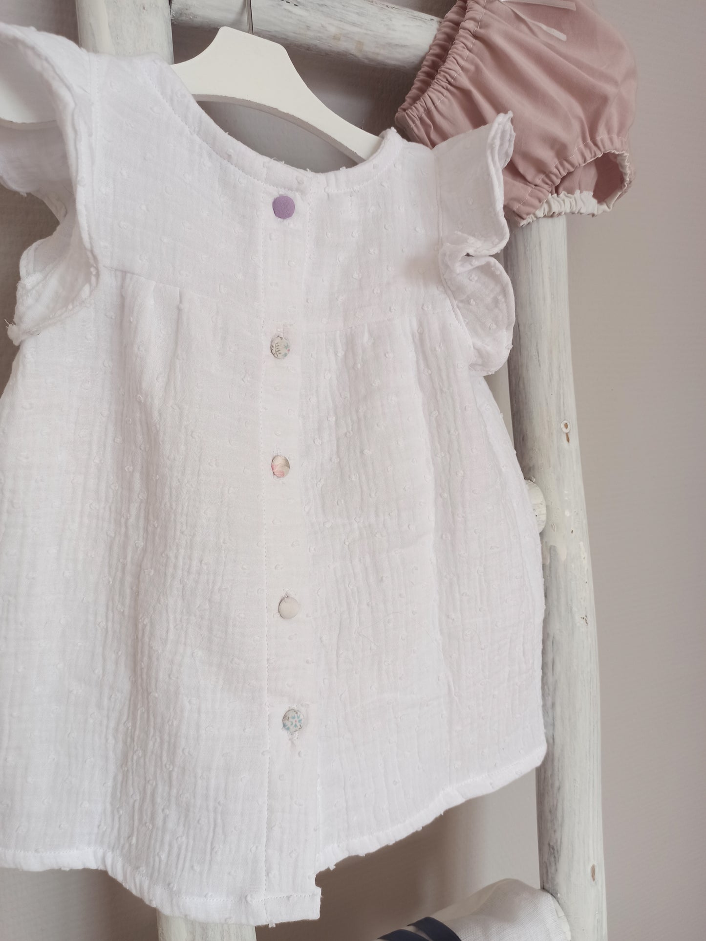 Robe double gaze et bloomer avec emballage