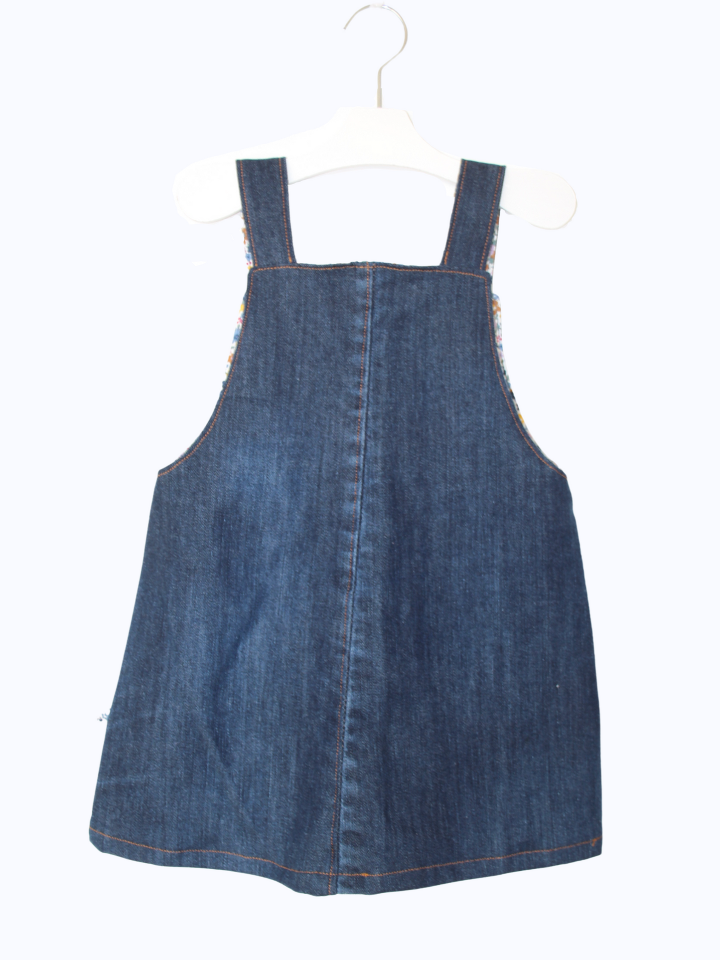 Robe chasuble en jean recyclé